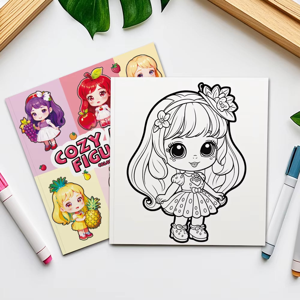 Fruit Girl Coloring Book