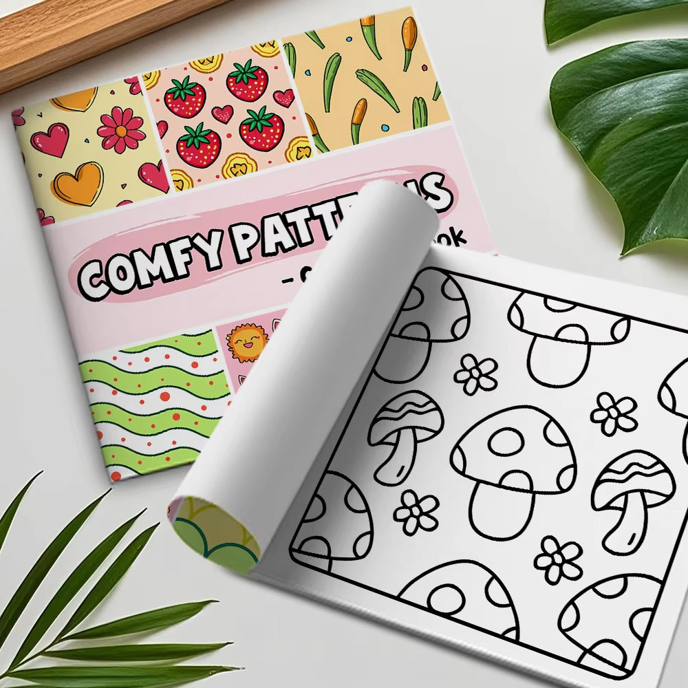 Comfy Patterns Coloring Book