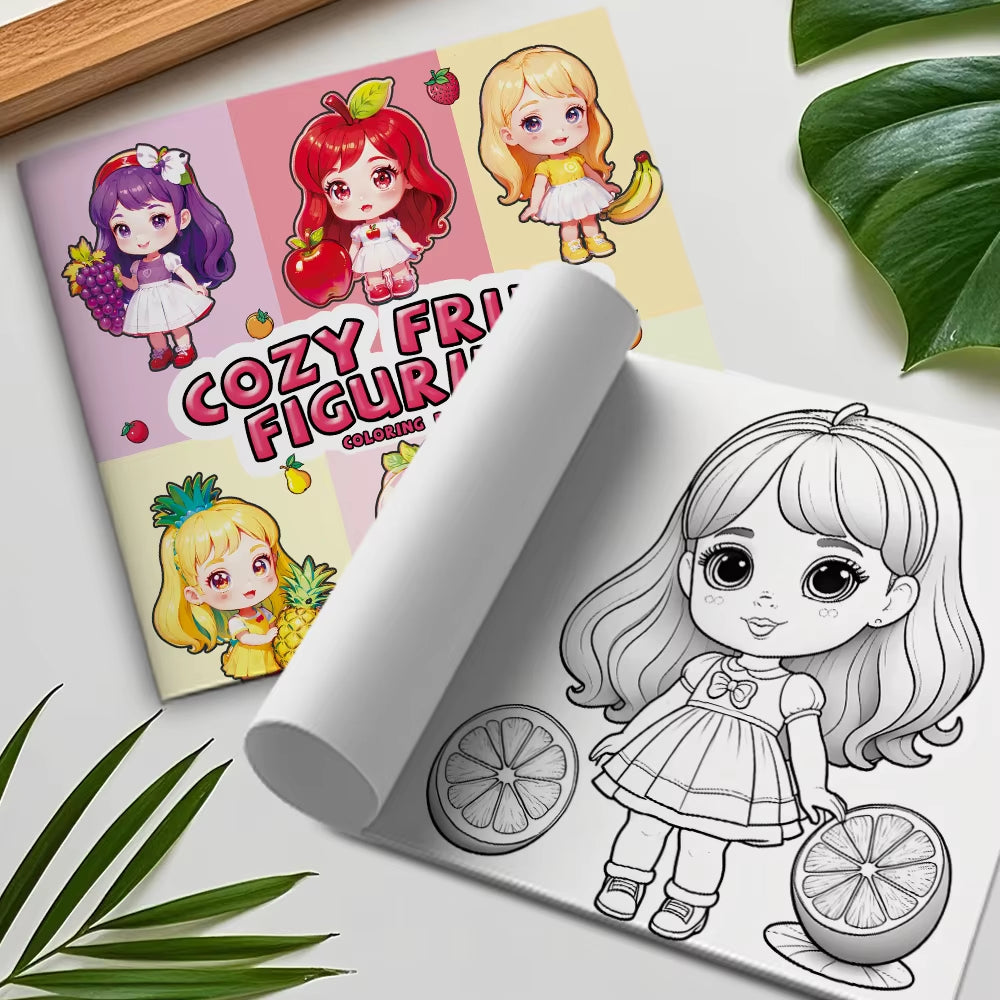 Fruit Girl Coloring Book