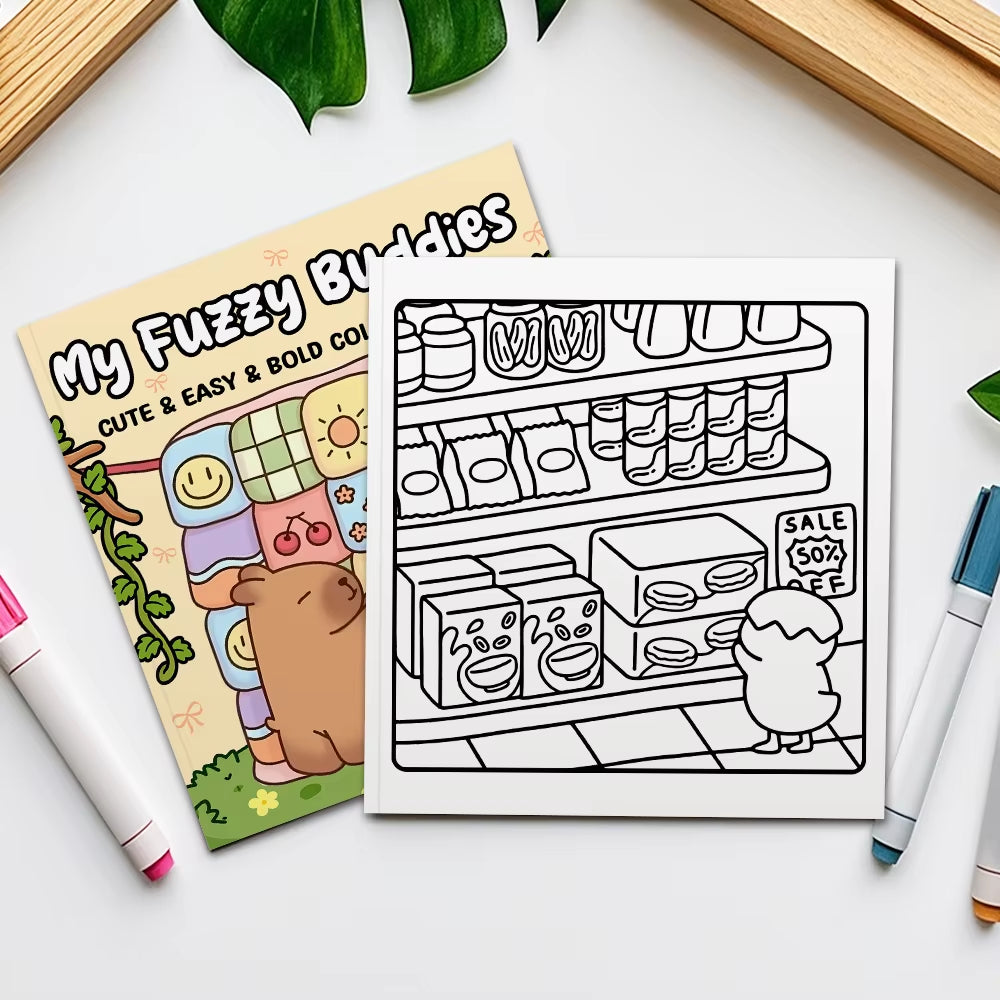 My Fuzzy Buddies Coloring Book