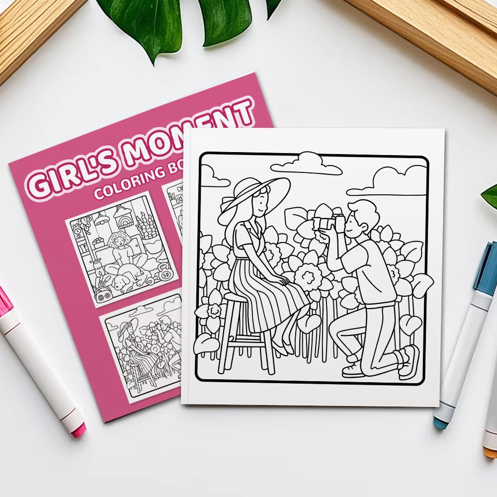 Girls Moment Coloring Book