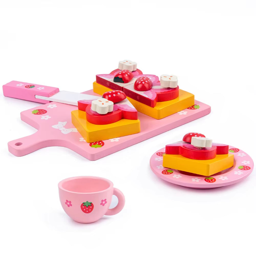 Strawberry Wooden Cake Toys