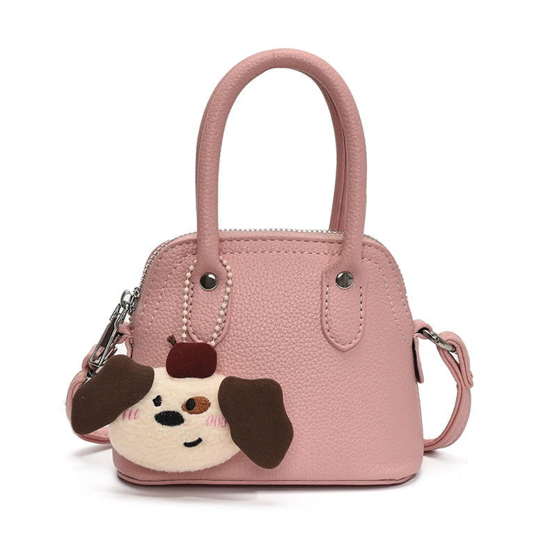 Shoulder Bag With Plush Charm