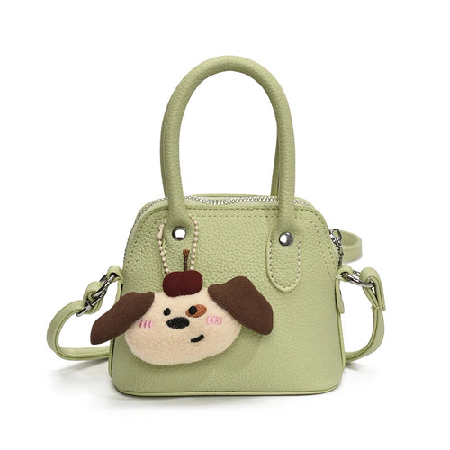 Shoulder Bag With Plush Charm