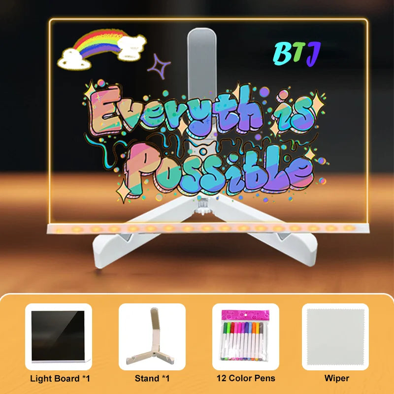 Led Night Light Writing Board