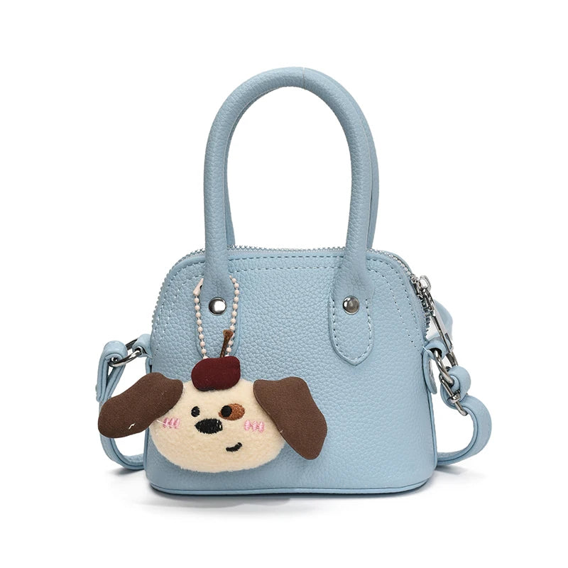 Shoulder Bag With Plush Charm