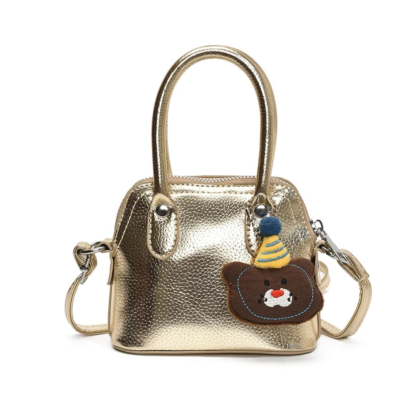 Shoulder Bag With Plush Charm