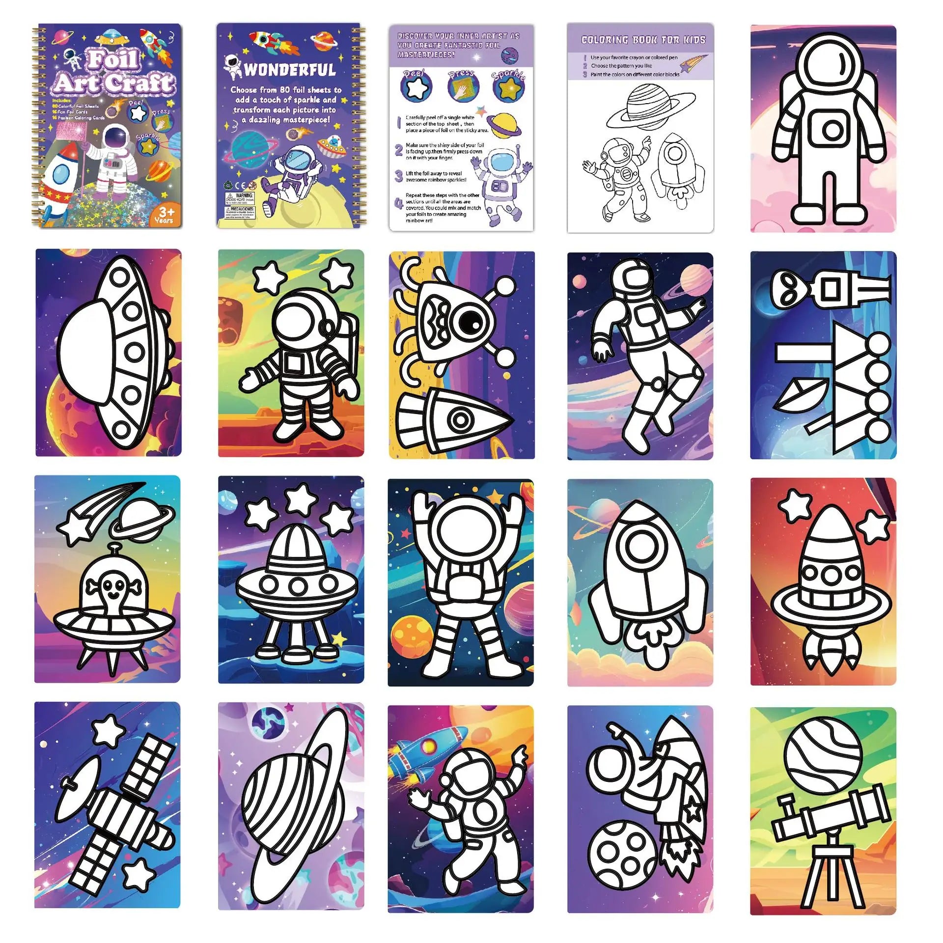 DIY Foil Coloring Book