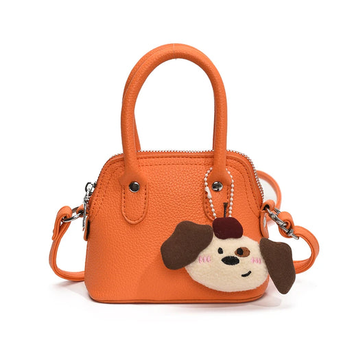 Shoulder Bag With Plush Charm