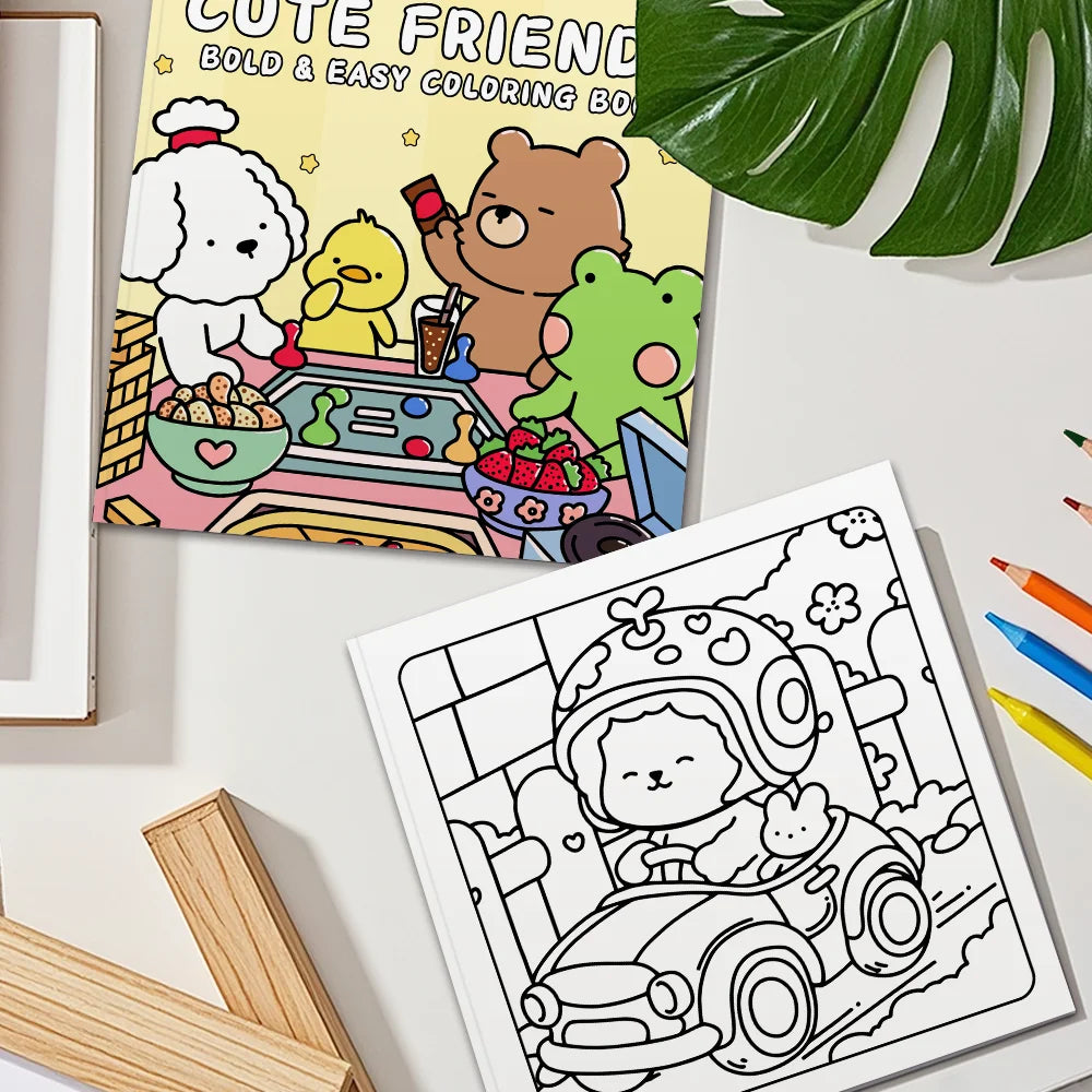 Sweet Friends Coloring Book