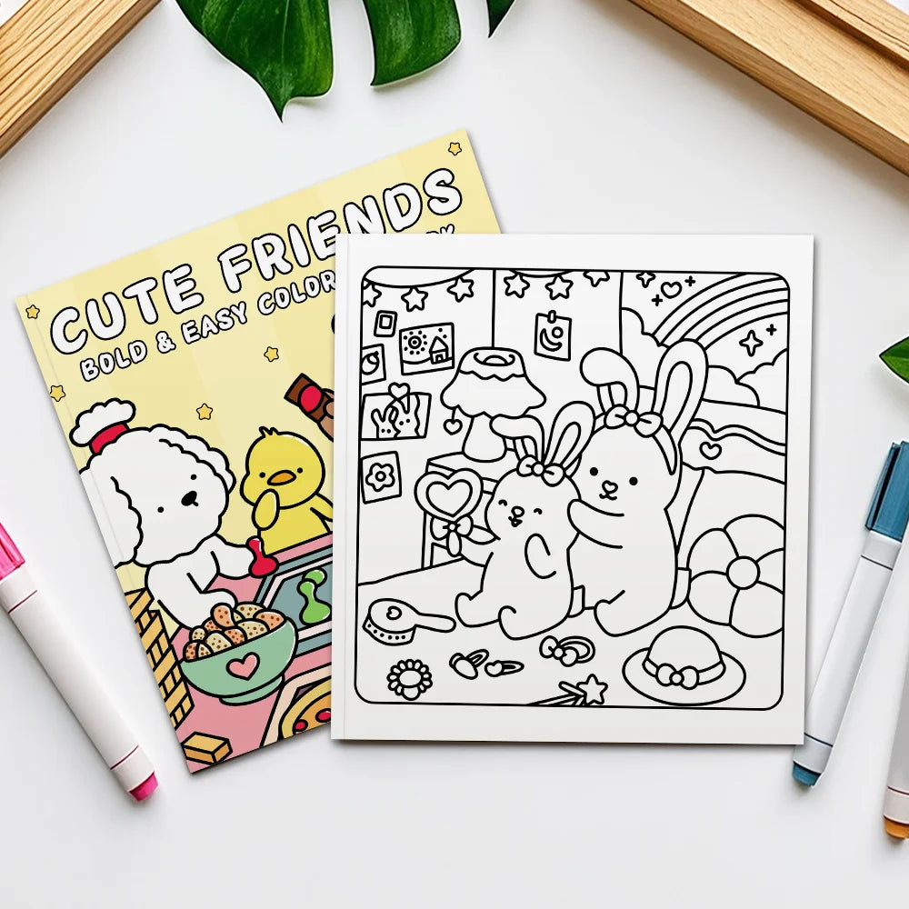 Sweet Friends Coloring Book