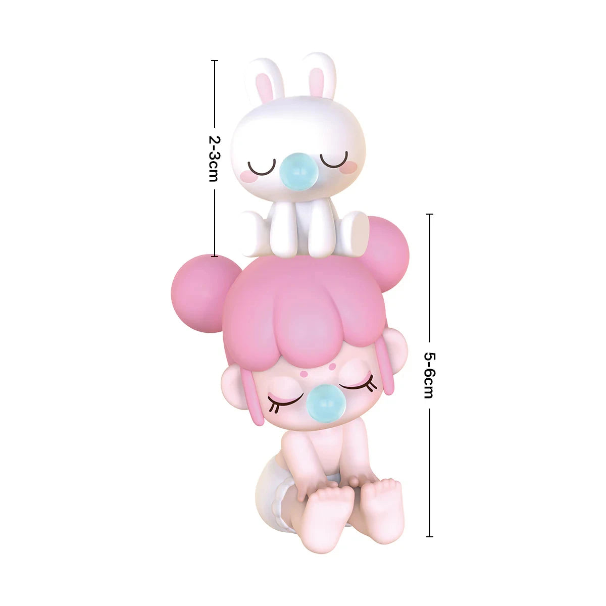 Rolife Babynanci Seatmates Blind Box Surprise Doll Set with Hidden Chance Collectible Tiny Toy Christmas Gift for Girls