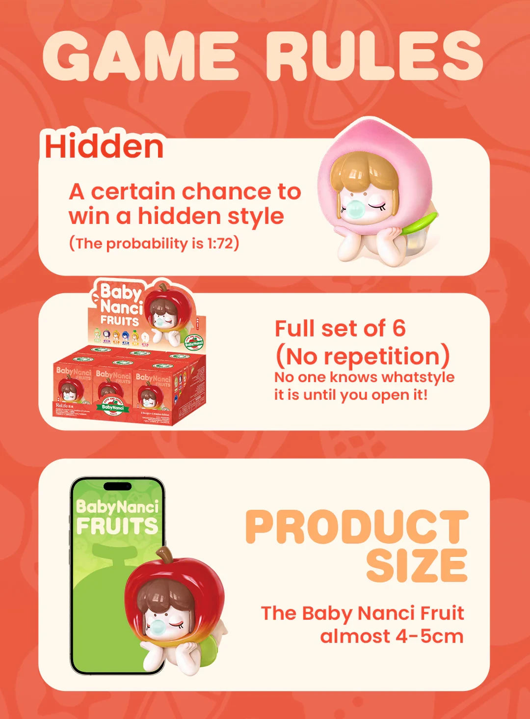 Rolife Baby Nanci Fruits Blind Box