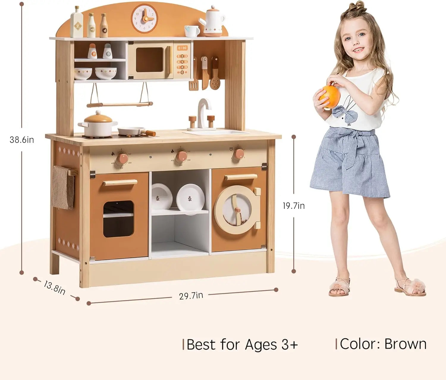 Robotime Wooden Kitchen Playset