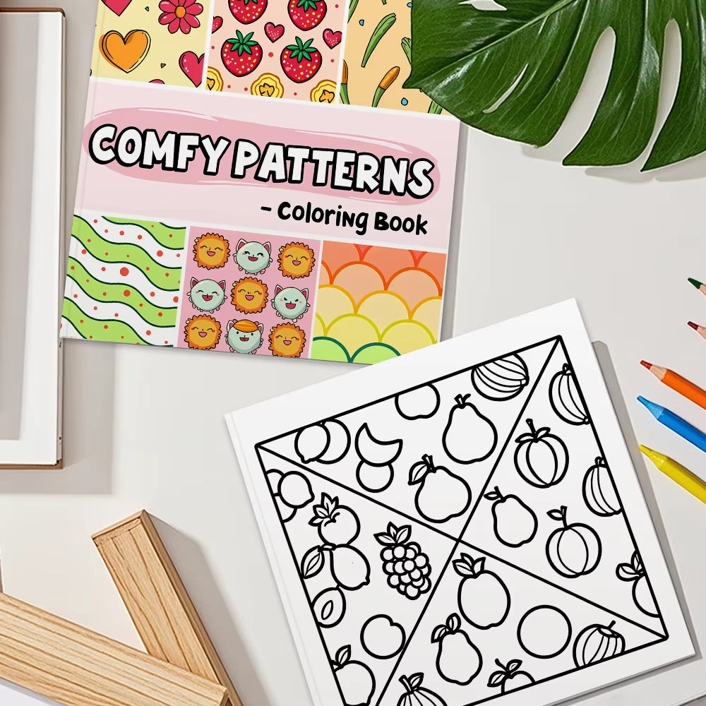 Comfy Patterns Coloring Book
