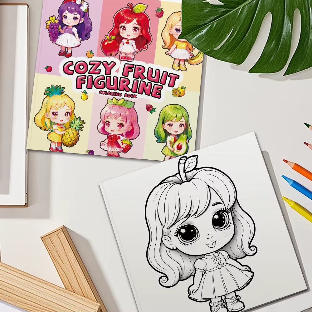 Fruit Girl Coloring Book